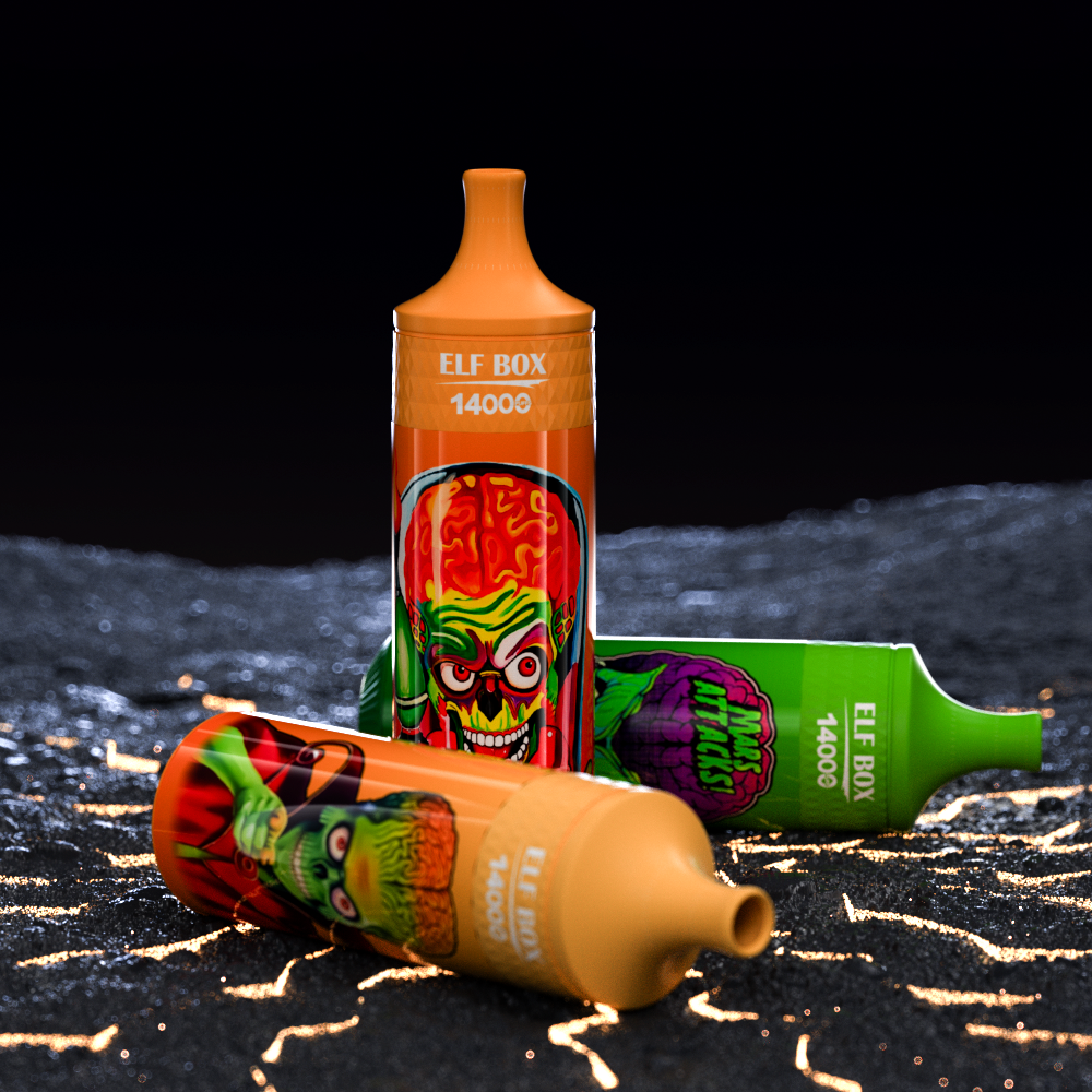 vapeableeu.com ELF BOX RGB 14k(14000) Puffs 0% 2% 3% 5% Nicotine 25ml e-liquid RGB-Light Lanyard Disposable Vape Pen