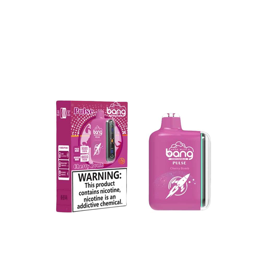 vapeableeu.com Bang Pulse 18K(18000) Puffs Adjustable Airflow 26ml E-liquid 0% 2% 3% 5% Nicotine Type-C Charging Disposable Vape