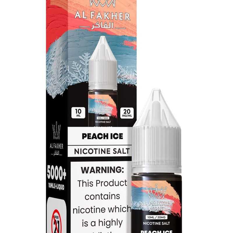vapeableeu.com Peach Ice 20MG Strengths 10ML 5000+ Nic Salt E-LIQUIDS by Al Fakher
