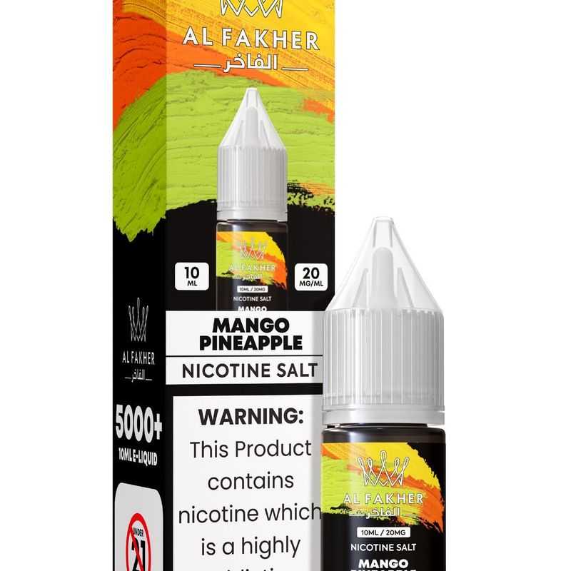 vapeableeu.com Mango Pineapple 20MG Strengths 10ML 5000+ Nic Salt E-LIQUIDS by Al Fakher
