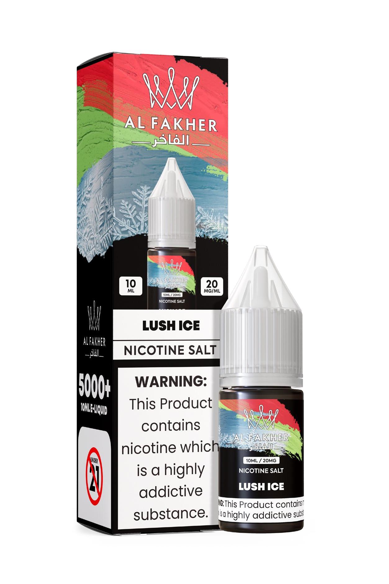vapeableeu.com Lush Ice 20MG Strengths 10ML 5000+ Nic Salt E-LIQUIDS by Al Fakher