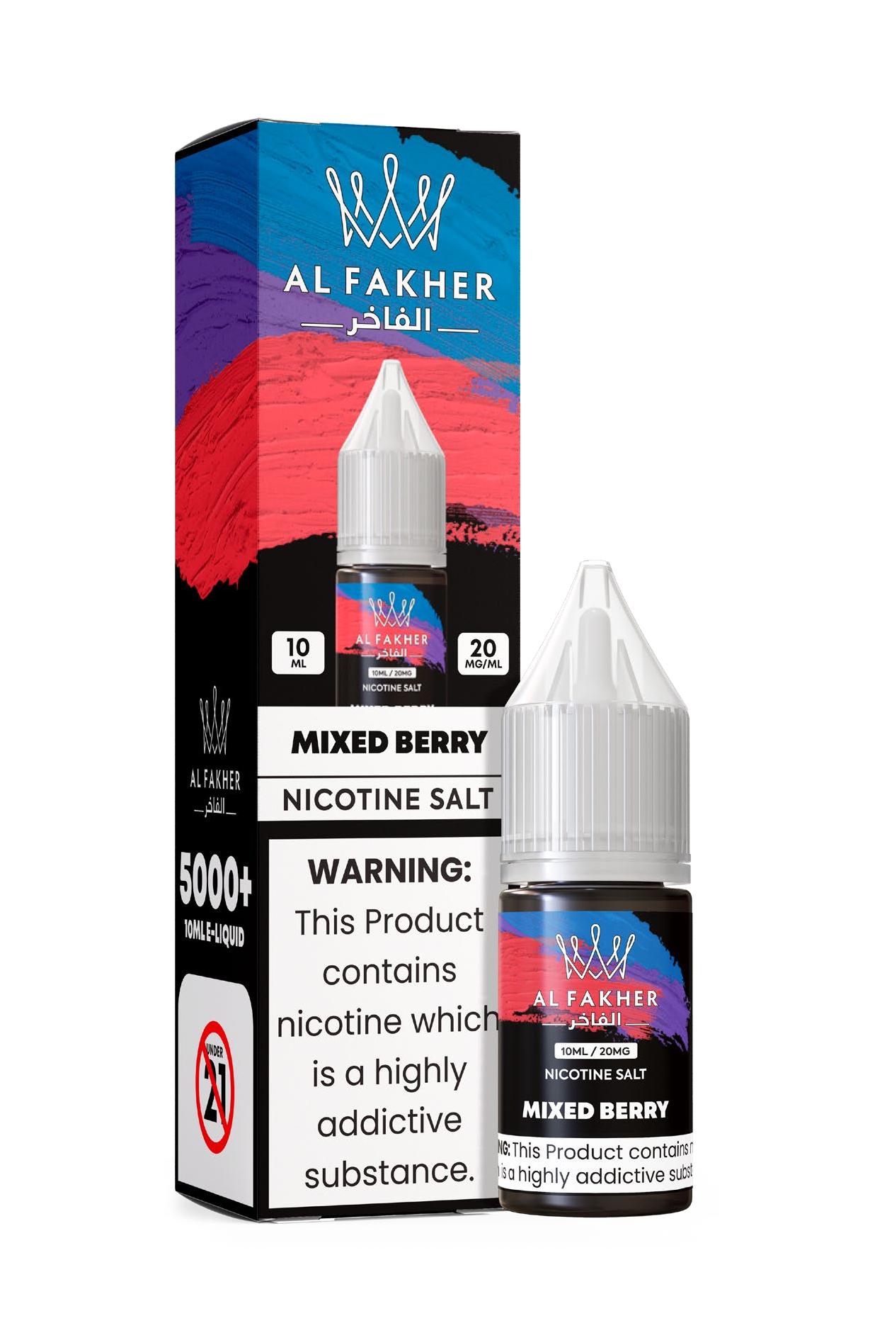 vapeableeu.com Mixed Berry 20MG Strengths 10ML 5000+ Nic Salt E-LIQUIDS by Al Fakher