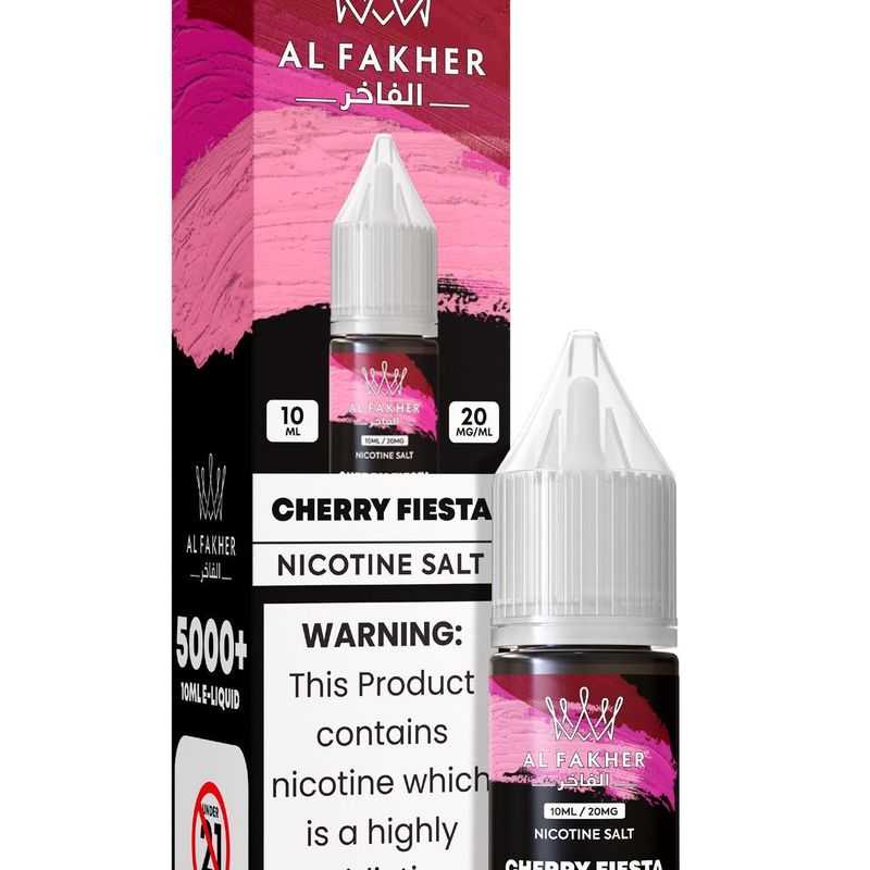 vapeableeu.com Cherry Fiesta 20MG Strengths 10ML 5000+ Nic Salt E-LIQUIDS by Al Fakher